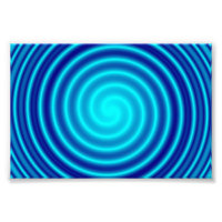 Spiraling Blue Vertigo
