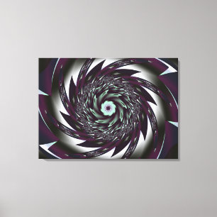 Spiralkunst gestreifte Canvas Print Leinwanddruck