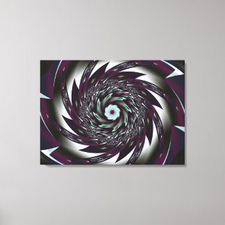 Spiralkunst gestreifte Canvas Print Leinwanddruck