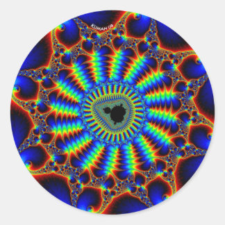 Spiralmandel Runder Aufkleber