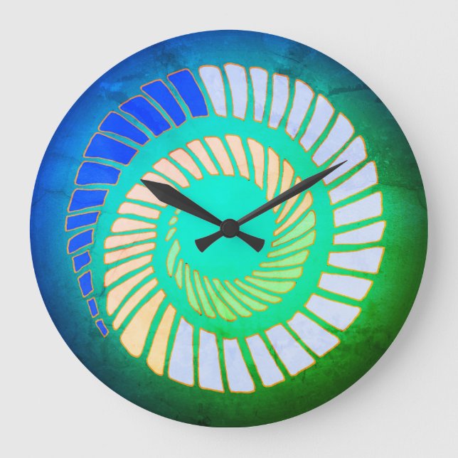 Spiralmauer Große Wanduhr (Vorderseite)