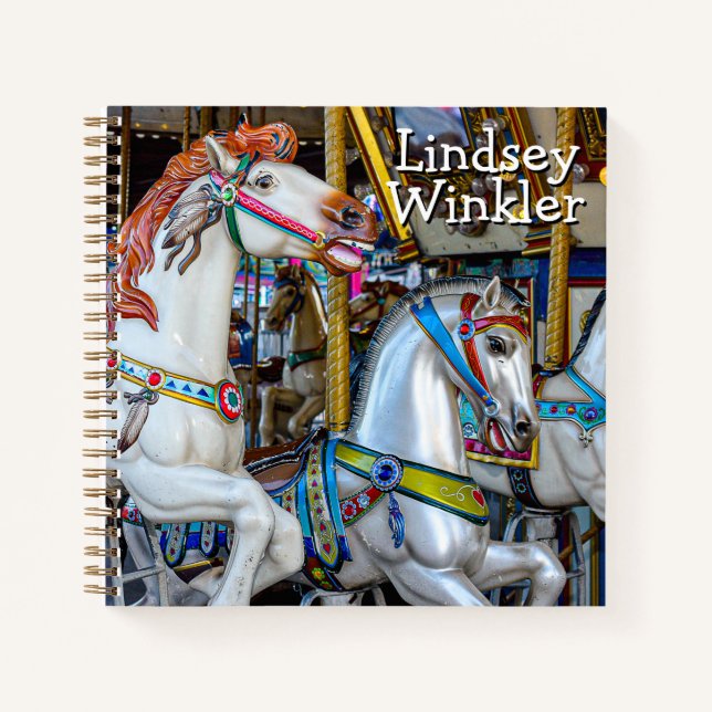 SpiralNotebook "Carnival Ponies" Notizbuch (Vorderseite)