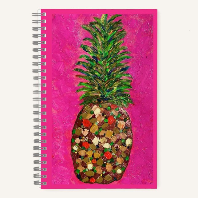 SpiralNotebook für Ananas (Hardcover) Notizbuch (Vorderseite)