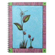 SpiralNotebook, Ladybug Blume Pilze