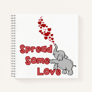 SpiralNotebook - Liebe verbreiten Notizbuch