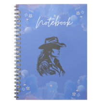 SpiralNotebook mit Cowgirl-Design