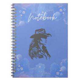 SpiralNotebook mit Cowgirl-Design Notizblock