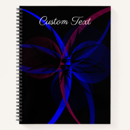 SpiralNotebook mit geometrischer Abstraktion Notizbuch