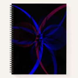 SpiralNotebook mit geometrischer Abstraktion Notizbuch