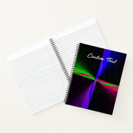 SpiralNotebook mit geometrischer Wave-Funktion Notizbuch