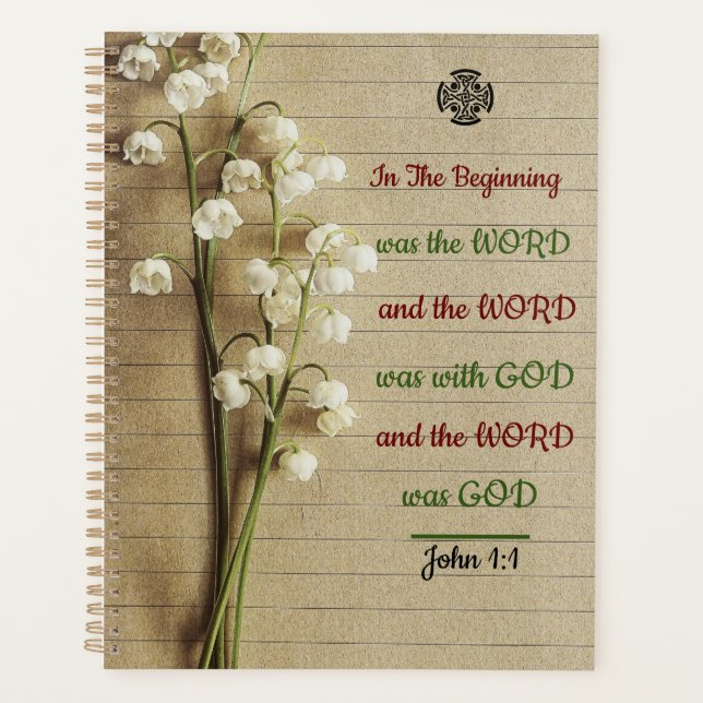 SpiralNotebook mit Inspiration Bible Verse Planer (Vorderseite)
