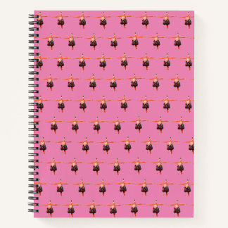 SpiralNotebook mit rosa Fuchsia Design Notizbuch