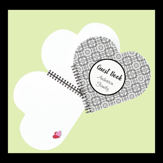 SpiralNotebook mit Schwarz-weißer Geometrie Notizbuch (Von Creator hochgeladen)