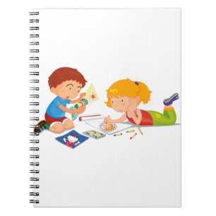 SpiralNotebook mit Schwarzweiß-Fotos Notizblock