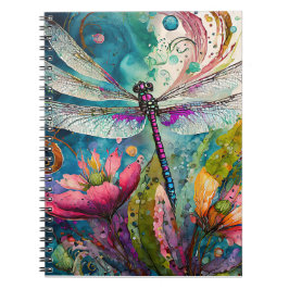 SpiralNotebook mit Tinte und Pen Watercolor Dragon Notizblock