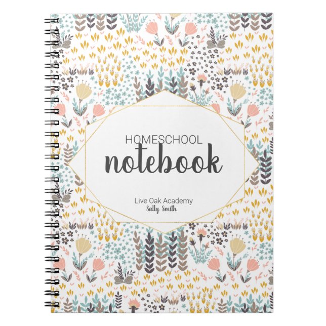 SpiralNotebook | Moderne Florals Notizblock (Vorderseite)
