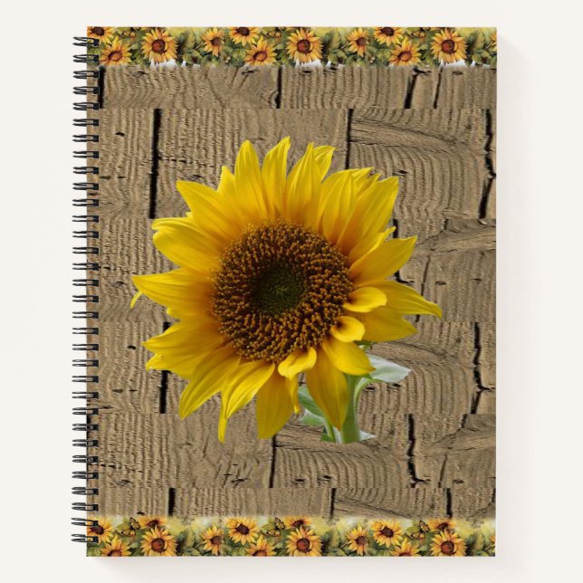 SpiralNotebook-Sonnenblume Notizbuch (Vorderseite)