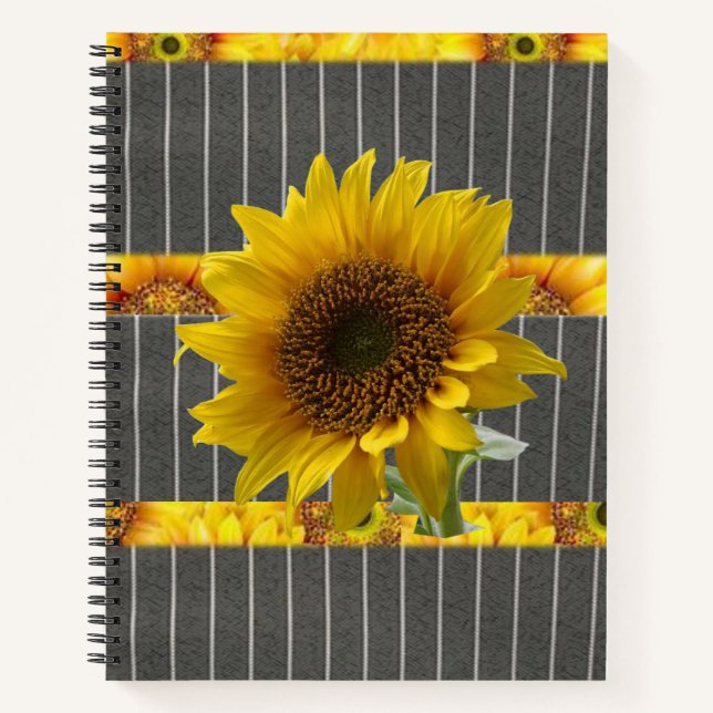 SpiralNotebook-Sonnenblume Notizbuch (Vorderseite)