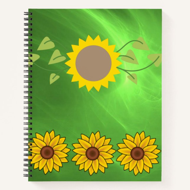 SpiralNotebook-Sonnenblume Notizbuch (Vorderseite)