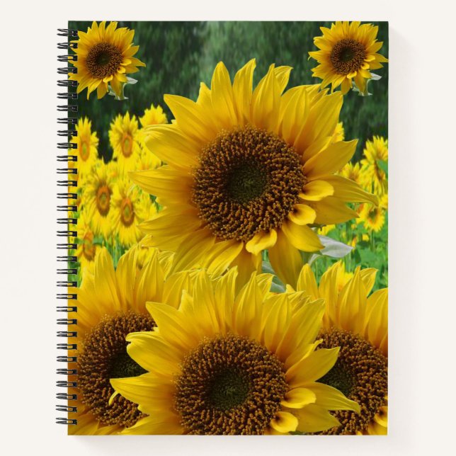 SpiralNotebook-Sonnenblume Notizbuch (Vorderseite)