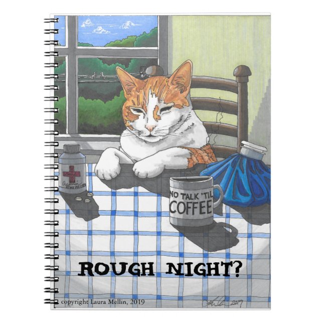 Spiralnotizblock: Rough Night (Hobbes) Notizblock (Vorderseite)