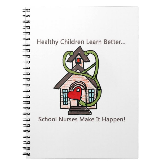 Spiralnotizbuch der Schule Krankenschwester. Notizblock (Vorderseite)