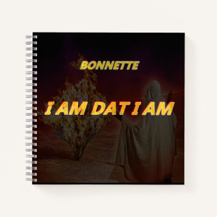 Spiralnotizbuch mit I AM Dat I Am Titel Notizbuch