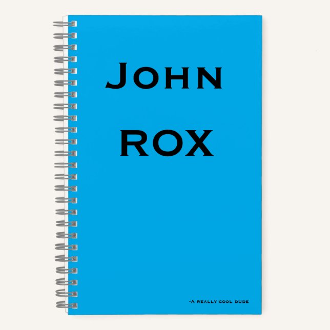 Spiralnotizbuch Notizbuch (Vorderseite)