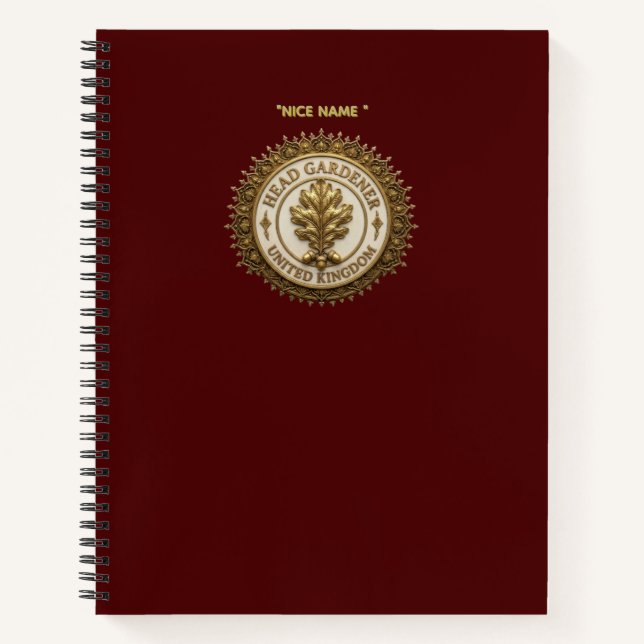 Spiralnotizbuch Notizbuch (Vorderseite)
