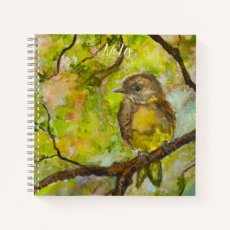 Spiralnotizbuch - Sweetie Bird Aquarell Notizbuch
