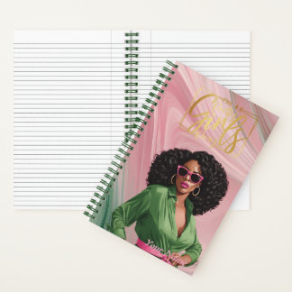 Spiralpapier/Zeitschrift Rosa und Grün Abstrakt Notizbuch