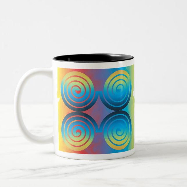 SPIRALPATTER ZWEIFARBIGE TASSE (Links)