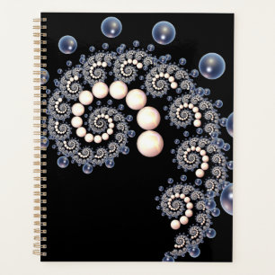 Spiralplaner für Elfenbein und Blaue Perle Planer