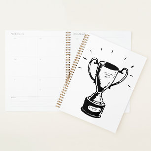 Spiralplaner für schwarze und weiße Trophäen Planer