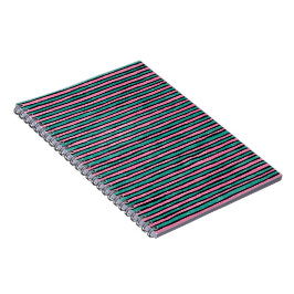 Spiralplatte, gestrichene Streifen, Aquamarin und Notizblock