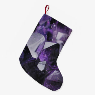 Spiralquarz Heilung ganzheitlich lila Amethyste Kleiner Weihnachtsstrumpf