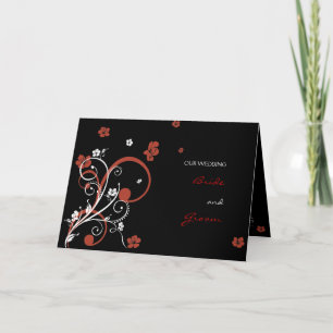Spirals & Blume Einladung Hochzeitsankündigung2