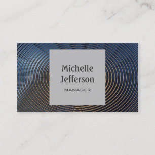 Spirals Muster Gray Contemporary Business Card Visitenkarte