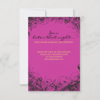 SPIRALS & STARS Bat Mitzvah Party Card