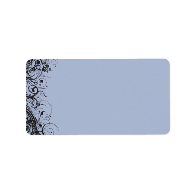 SPIRALS & STARS Rücksendeadresse für Hochzeiten Adressaufkleber (Vorne)