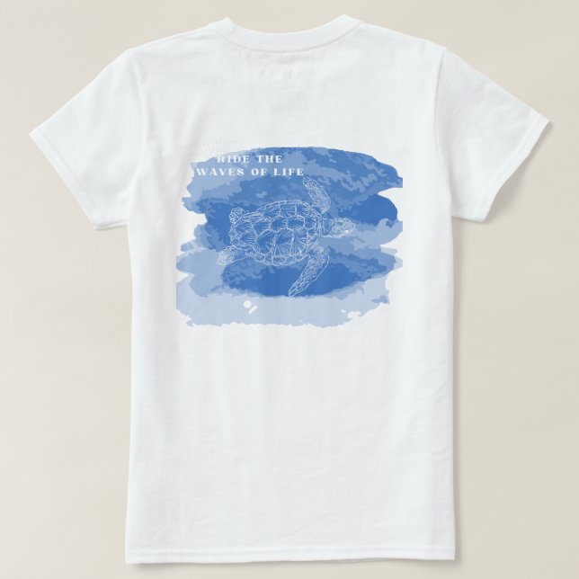 Spiralschildkröte T-Shirt (Design Rückseite)