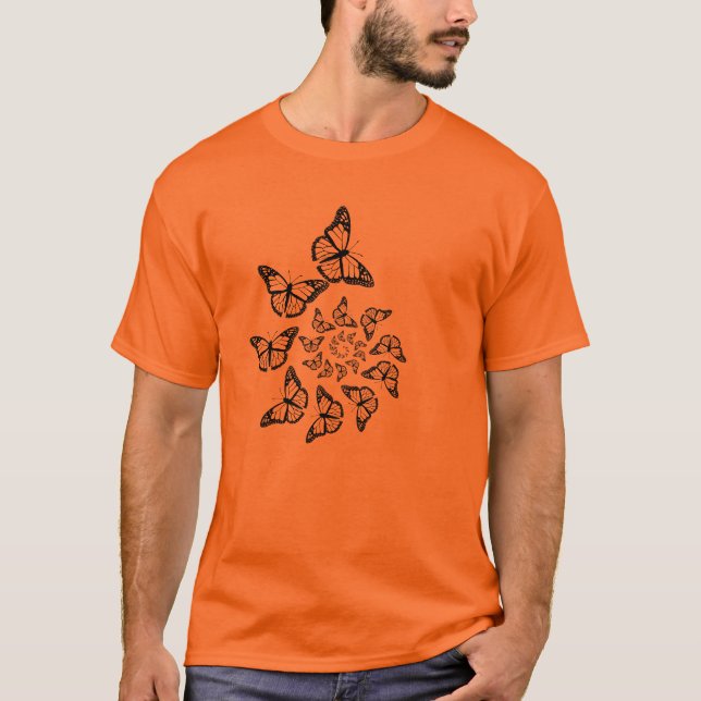 Spiralschmetterlinge T-Shirt (Vorderseite)