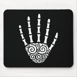 Spiralskeletthand Mousepad