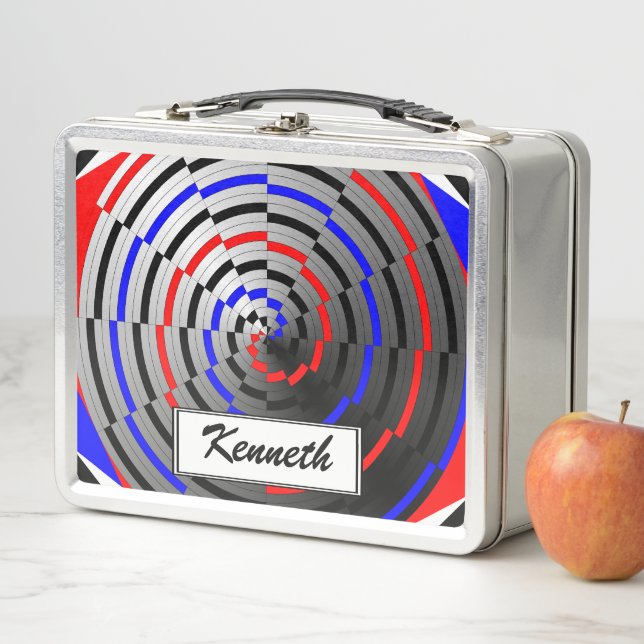 Spiralstein von Kenneth Yoncich Metall Lunch Box (Beispiel)