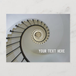 Spiraltreppe nach oben Rails Postkarte