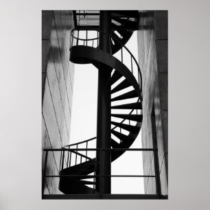 Spiraltreppe Poster
