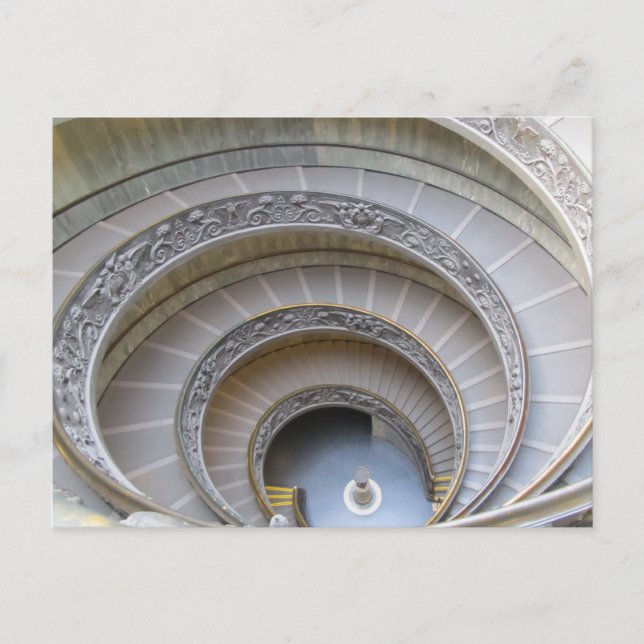 Spiraltreppe Postkarte (Vorderseite)