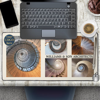 Spiraltreppenarchitektur für Fotocollage Schreibtischunterlage