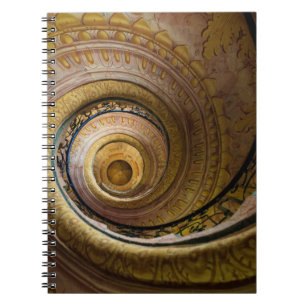 Spiraltreppenmuster Notizblock