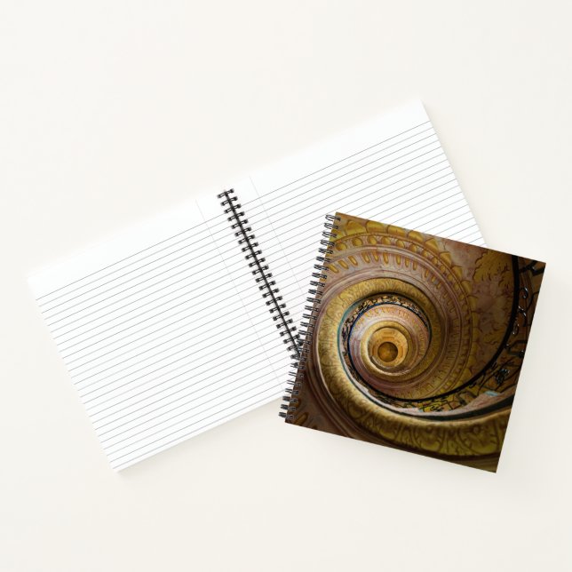 Spiraltreppenmuster Notizbuch (Innenseite)
